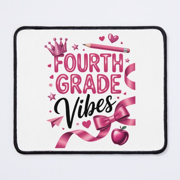 Item preview, 4th Fourth Grade Vibes Back To School Coquette Teacher Girl designed and sold by brynatshop.