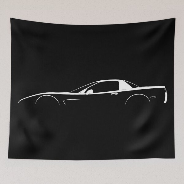 Item preview, Corvette C5 (White) designed and sold by Car Silhouettes.