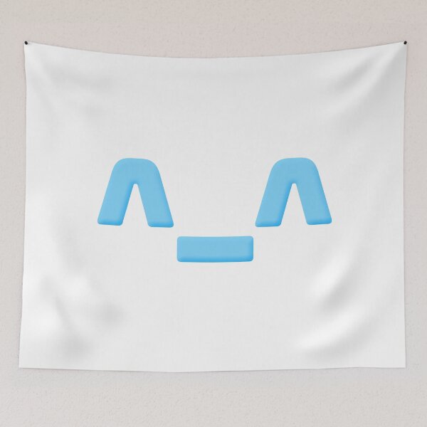 Item preview, ^_^  Cute Asterisks Happy Face Emote in Pastel Blue designed and sold by Memes N Lore .