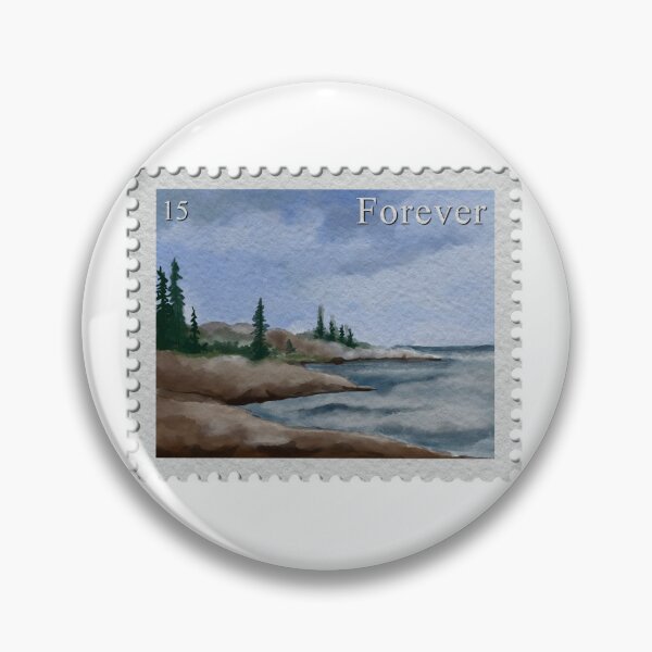 Item preview, Scenic Mountain & Sea Stamp Art – No. 15 designed and sold by Pragatee.