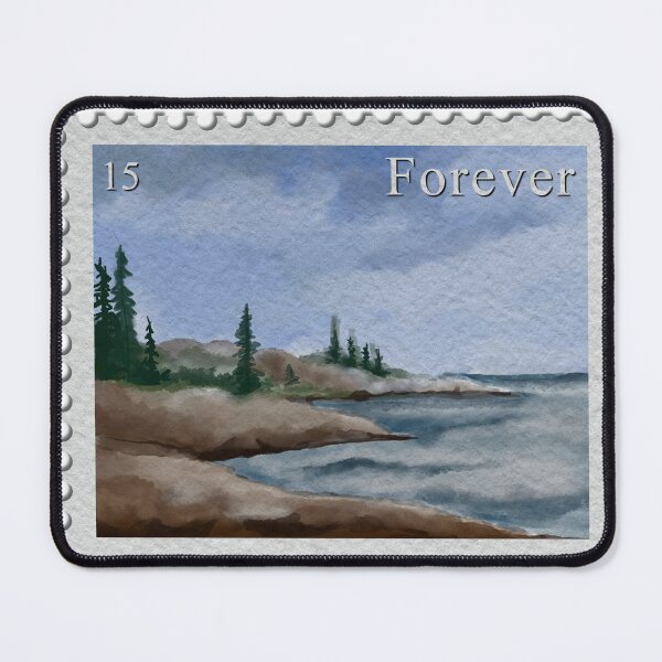 Item preview, Scenic Mountain & Sea Stamp Art – No. 15 designed and sold by Pragatee.