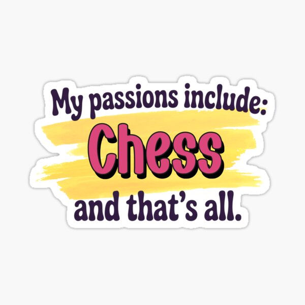 Item preview, Chess is my passion - Funny Chess Lover designed and sold by Watsonarts.