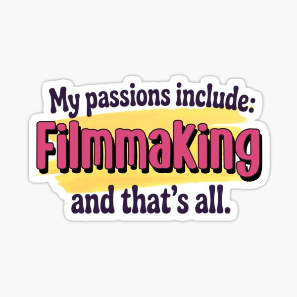 Item preview, Filmmaking is my passion - Funny Filmmaking Lover designed and sold by Watsonarts.