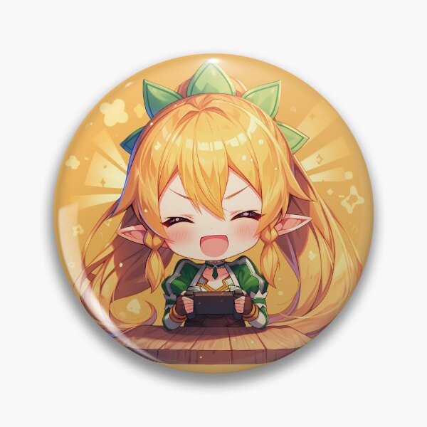 Artikelvorschau, Leafa Sword Art Online Anime Chibi Leafy Gaming Cheer entworfen und verkauft von mildaclairmo.