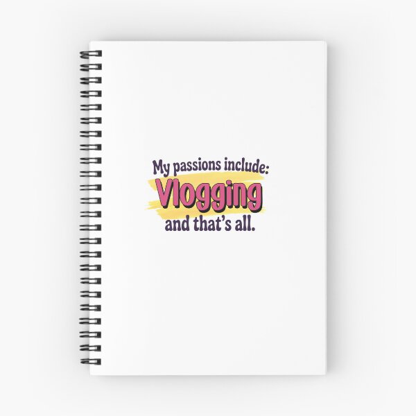 Aperçu de l'œuvre Le vlogging est ma passion - Funny Vlogging Lover créée et vendue par Watsonarts.
