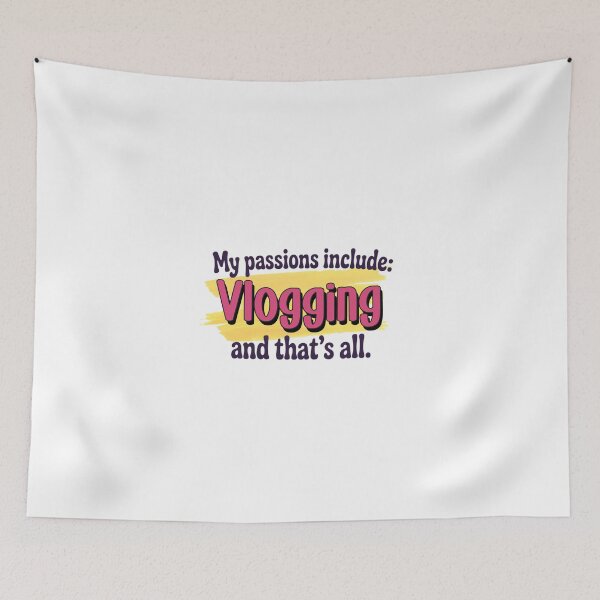 Item preview, Vlogging is my passion - Funny Vlogging Lover designed and sold by Watsonarts.