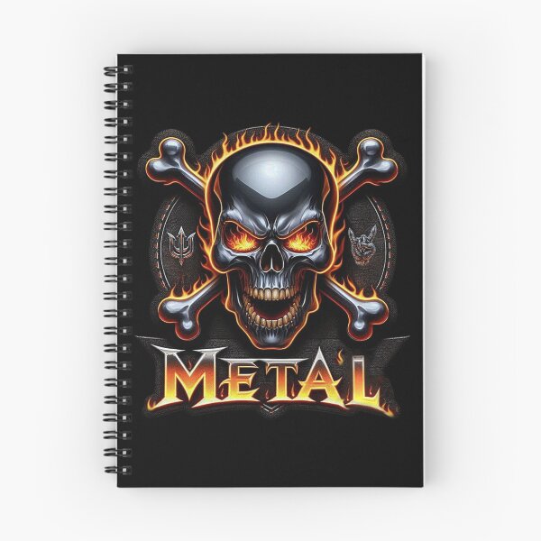Item preview, Flaming Skull Metal Music Art Design designed and sold by DeimosArtIntl.
