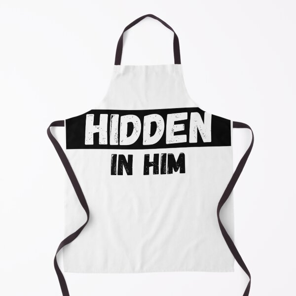 Item preview, Hidden in Him | Christian Faith Bold Typography Design designed and sold by BloomingVerses.