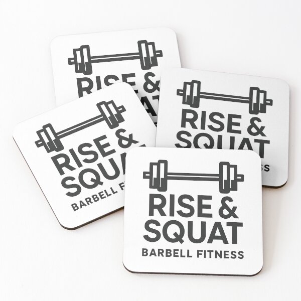Item preview, Rise & Squat Barbell Fitness designed and sold by TONSNAP.