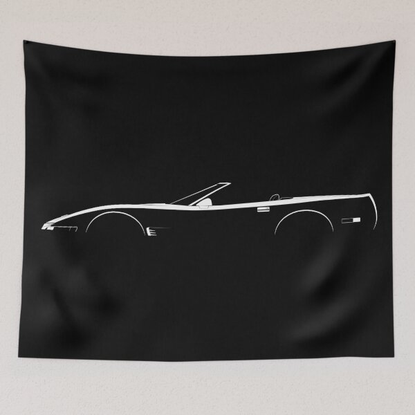 Item preview, Corvette C4 1991 Convertible (White) designed and sold by Car Silhouettes.