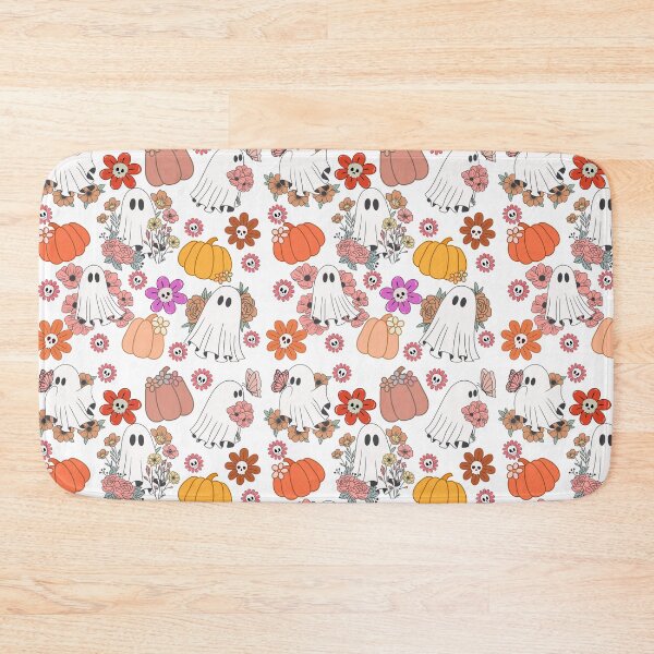 Item preview, Cute Ghosts and Floral Pumpkins – Spooky Cute Pattern designed and sold by Awitchinthyme.