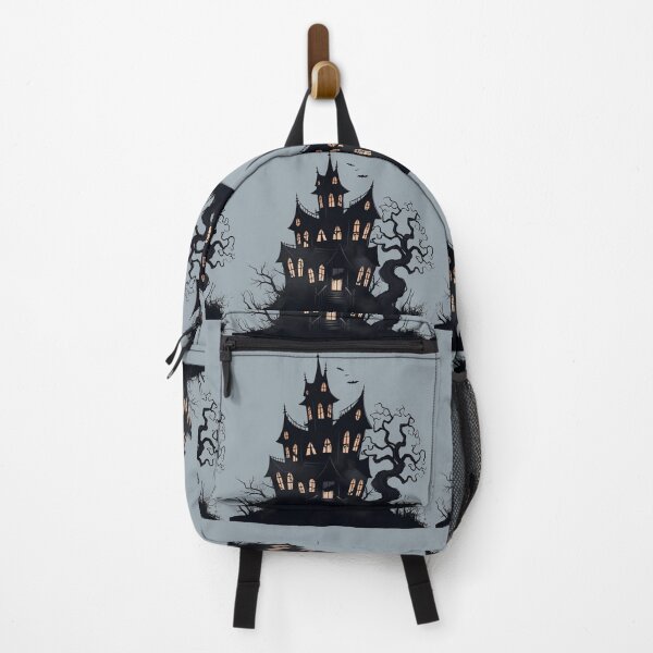Item preview, Spooky Haunted House Halloween Design – Gothic Horror Mansion with Bats and Tree | Perfect for Stickers, T-Shirts, Posters & Gifts designed and sold by Motifai.