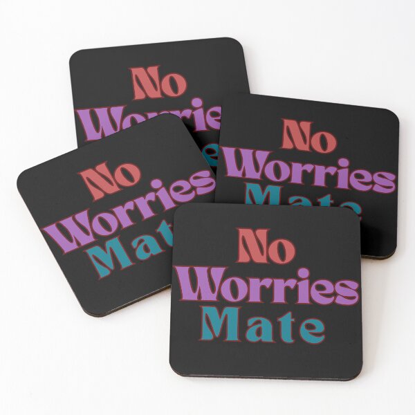 Item preview, No Worries Mate – Aussie Vibes Typography Tee | Chill Out Retro Quote designed and sold by MasterPiece.