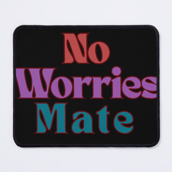 Item preview, No Worries Mate – Aussie Vibes Typography Tee | Chill Out Retro Quote designed and sold by MasterPiece.