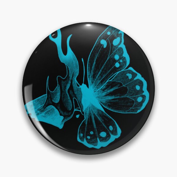 Item preview, Mariposas azules con llamas designed and sold by OGPixiePirate.