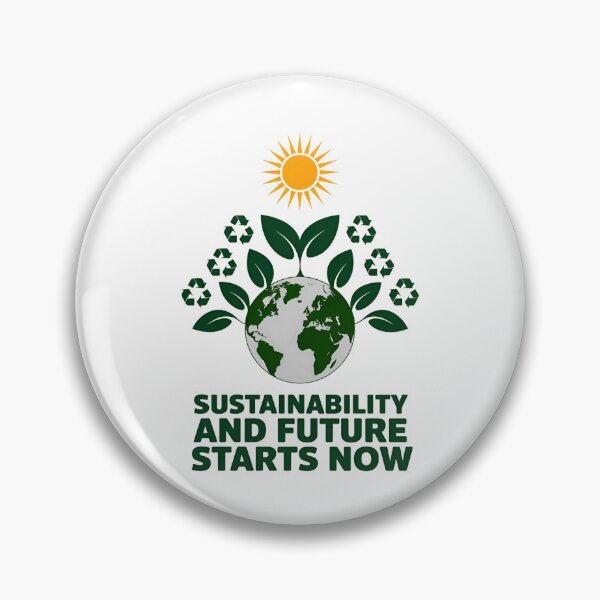 Item preview, Future Starts Now – Eco Globe and Sustainability Message designed and sold by Taans-Creation.
