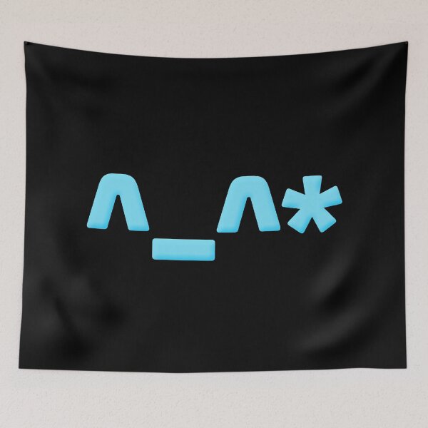 Item preview, ^_^*  Cute Oops Asterisks Face Emote in Blue designed and sold by Memes N Lore .