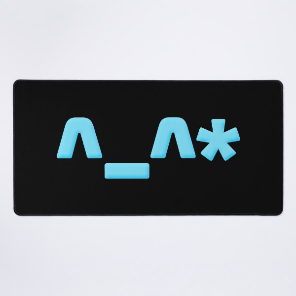 Item preview, ^_^*  Cute Oops Asterisks Face Emote in Blue designed and sold by Memes N Lore .