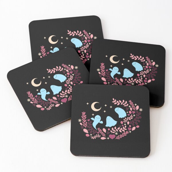 Item preview, Botanical Ghost Trio in Pastel designed and sold by FANG BANG.
