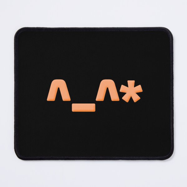 Item preview, ^_^*  Cute Oops Asterisks Face Emote in Orange designed and sold by Memes N Lore .