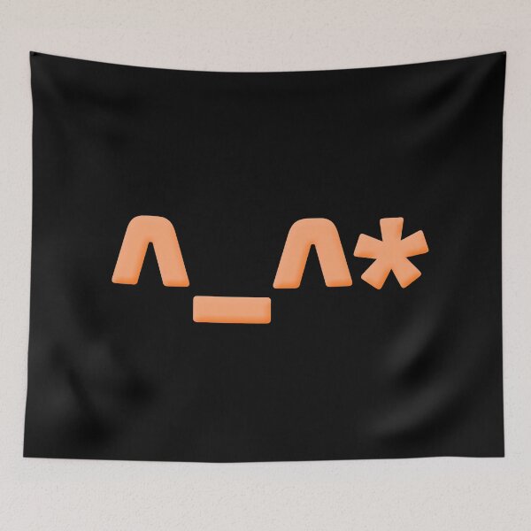 Item preview, ^_^*  Cute Oops Asterisks Face Emote in Orange designed and sold by Memes N Lore .