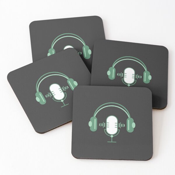 Item preview, Podcast Vibes Green - Dark Mode1 designed and sold by Rainbowtree8.
