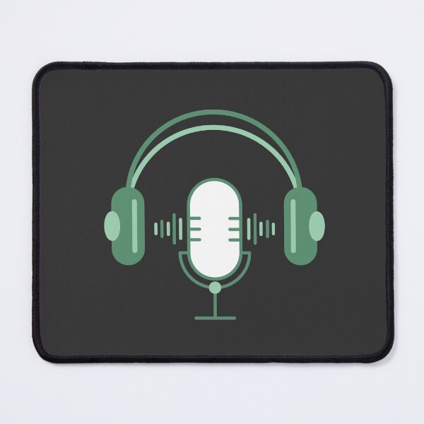 Item preview, Podcast Vibes Green - Dark Mode1 designed and sold by Rainbowtree8.