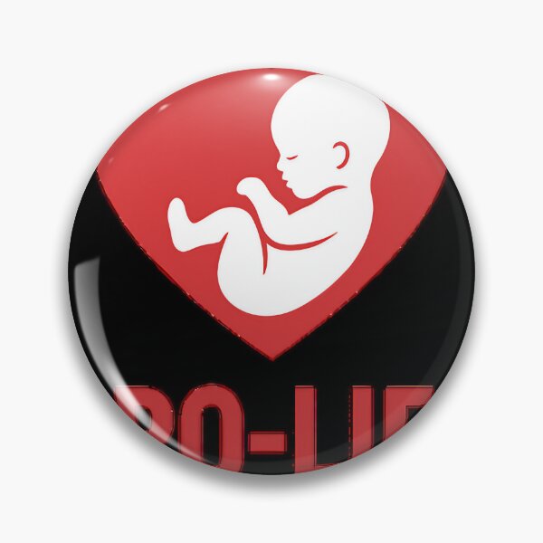 Item preview, Pro-life badge designed and sold by Griftmancer.