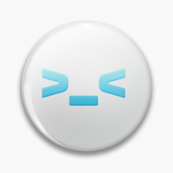 Item preview, >_<  Cute Frustration Asterisks Face Emote in Blue  designed and sold by Memes N Lore .