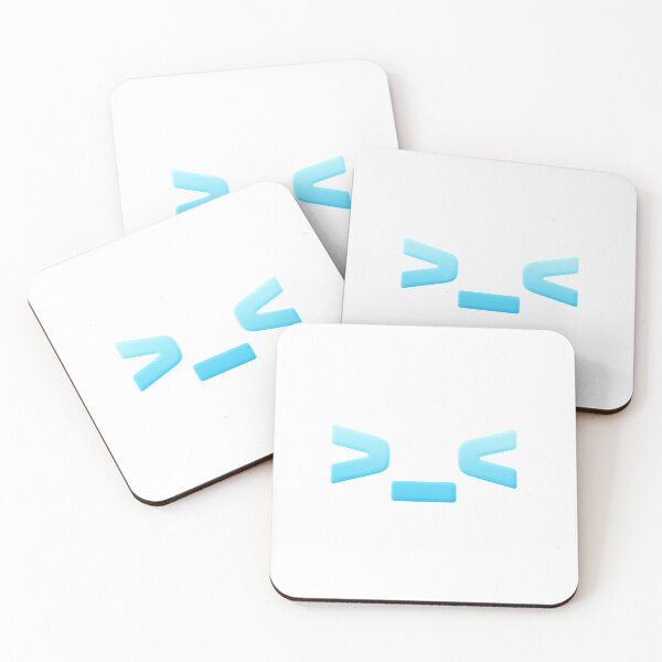 Item preview, >_<  Cute Frustration Asterisks Face Emote in Blue  designed and sold by Memes N Lore .