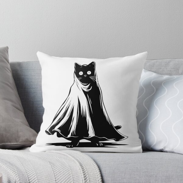 Item preview, Cat Ghost Costume Cheesecloth Halloween Theme Soul Scene designed and sold by inkoutninja.