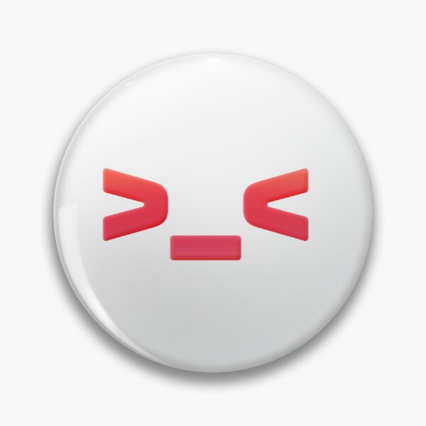 Item preview, >_<  Cute Frustration Asterisks Face Emote in Red  designed and sold by Memes N Lore .