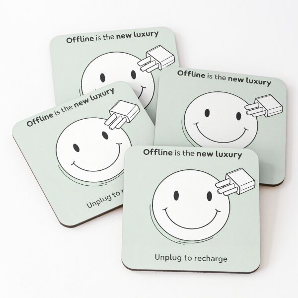 Item preview, Offline is the New Luxury designed and sold by Doodle Haven.