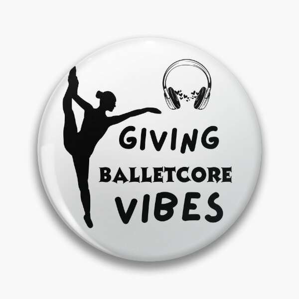 Artikelvorschau, Minimal Balletcore Schwarz-Weiß-Zitat Balletttanz entworfen und verkauft von Dance Vibes: Blingit Studios.