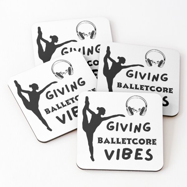Item preview, Minimal Balletcore Black and White quote Ballet Dance designed and sold by Dance Vibes: Blingit Studios.