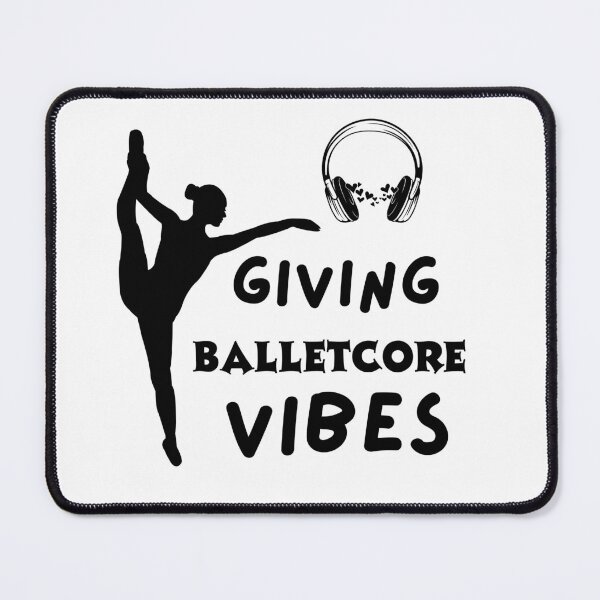 Item preview, Minimal Balletcore Black and White quote Ballet Dance designed and sold by Dance Vibes: Blingit Studios.