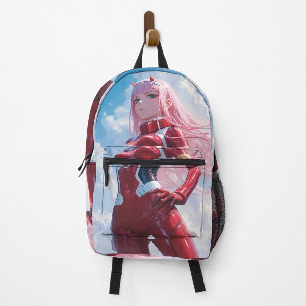 Item preview, Zero Two Darling Franxx Confident Pose Blue Sky Anime Art designed and sold by juniorcastros.