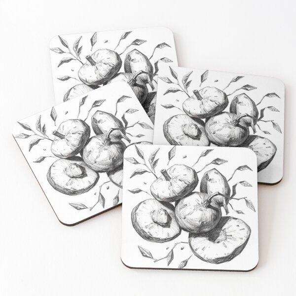 Item preview, Fruits drawn with pencil art designed and sold by SanchillShop.