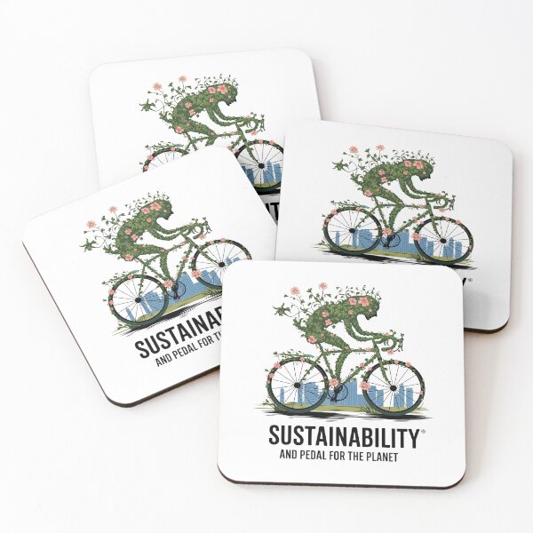 Item preview, Pedal for the Planet – Eco Cyclist Wrapped in Nature designed and sold by Taans-Creation.
