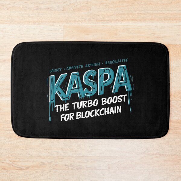 Item preview, Kaspa Code Is Law. And It’s Locked In. designed and sold by RadDeck.