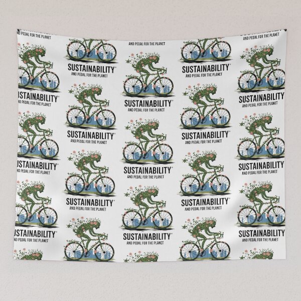 Item preview, Pedal for the Planet – Eco Cyclist Wrapped in Nature designed and sold by Taans-Creation.