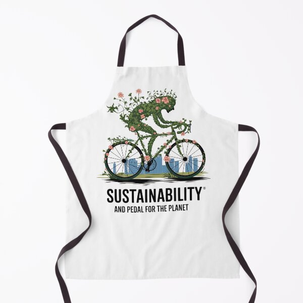 Item preview, Pedal for the Planet – Eco Cyclist Wrapped in Nature designed and sold by Taans-Creation.