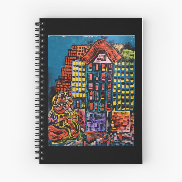 Item preview, Canvas Painting of Abstract City scape and Character designed and sold by pascocharacters.