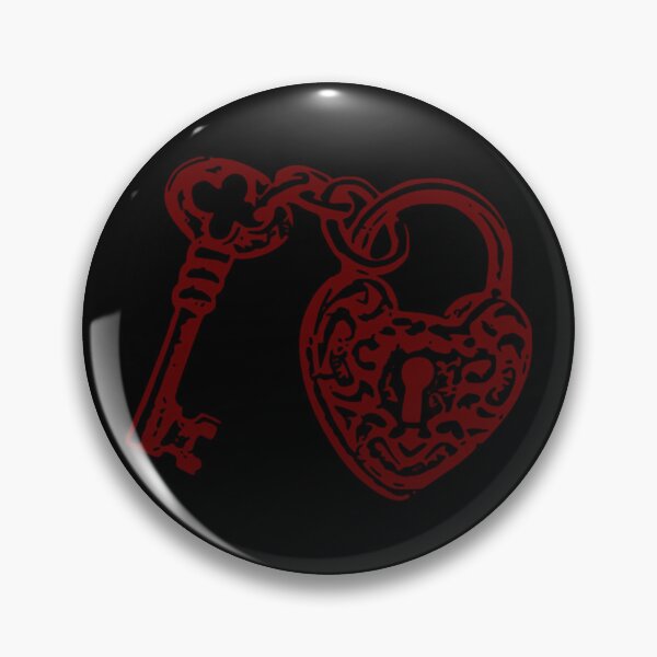 Item preview, Chained heart  - Deep red & Black designed and sold by destelloacido.
