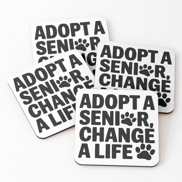 Item preview, Adopt a Senior, Change a Life – Pet Rescue  designed and sold by CuteDesignables.