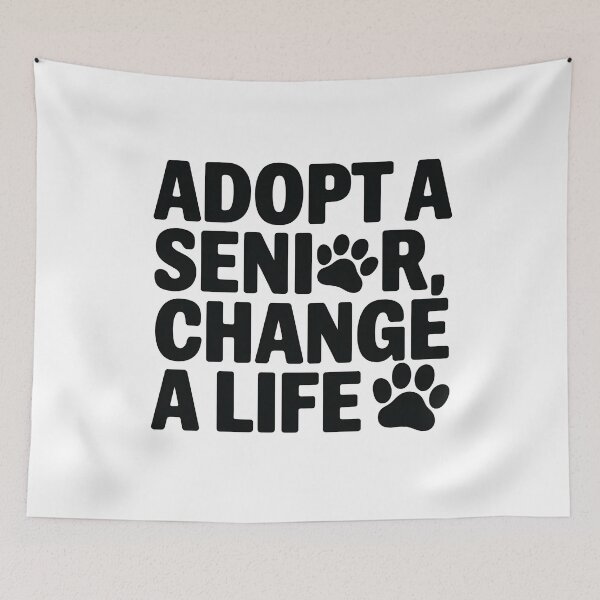 Item preview, Adopt a Senior, Change a Life – Pet Rescue  designed and sold by CuteDesignables.