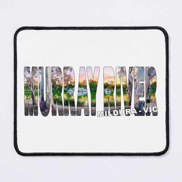 Item preview, MURRAY RIVER Mildura VIC - Sunset Glow Gum Trees Paddleboat designed and sold by Adam Gormley.