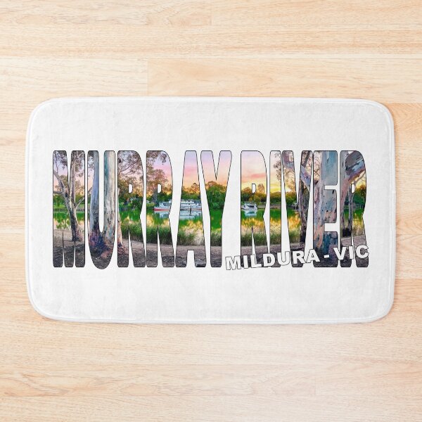 Item preview, MURRAY RIVER Mildura VIC - Sunset Glow Gum Trees Paddleboat designed and sold by Adam Gormley.