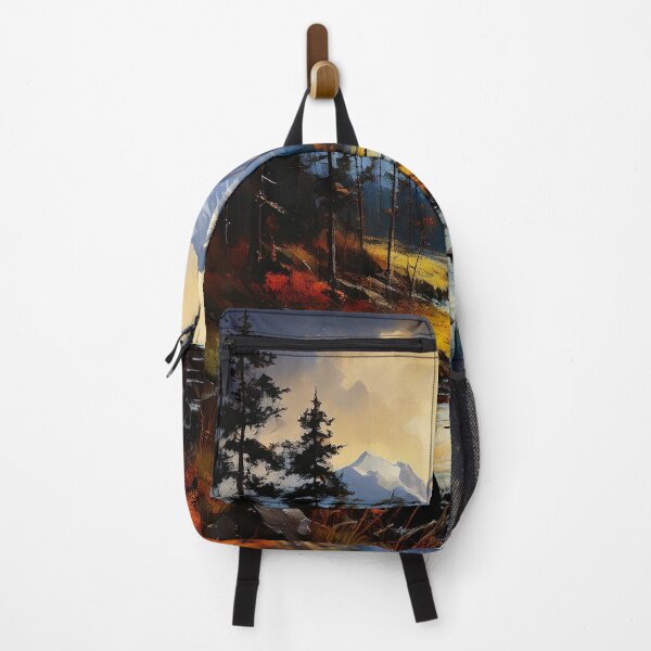 Item preview, Moody landscape painting - Nature Art - Wilderness - Sky Earth River - Mountains - Colorado designed and sold by CattlettArt.