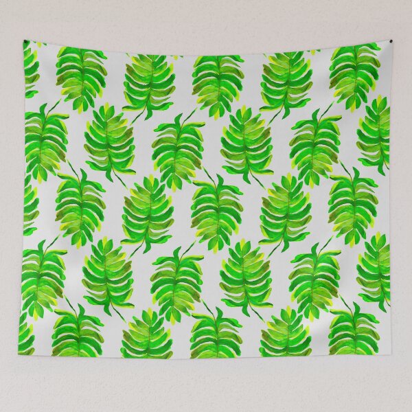 Item preview, Tropical leaf Watercolour hand painted philodendron  designed and sold by loopofhappynes.
